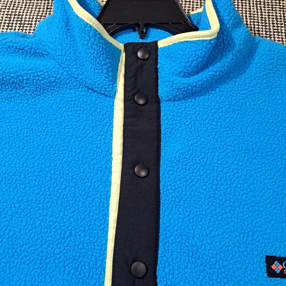 Columbia Blue Helvetia II Half Snap  Fleece Sweater XXL - Picture 3 of 6